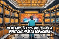 Metaplanet's 1,005 BTC Purchase Positions Firm as Top Holder