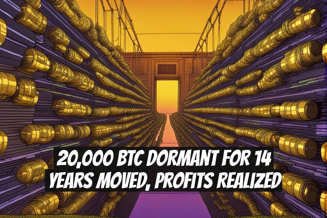 20,000 BTC Dormant for 14 Years Moved, Profits Realized
