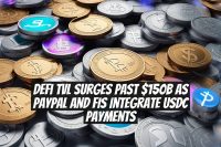 DeFi TVL Surges Past $150B as PayPal and FIS Integrate USDC Payments