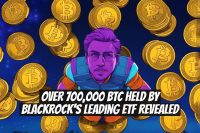 Over 700,000 BTC Held by BlackRock's Leading ETF Revealed