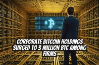 Corporate Bitcoin Holdings Surged to 3 Million BTC Among Firms