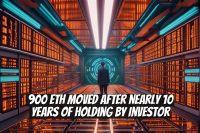 900 ETH Moved After Nearly 10 Years of Holding by Investor