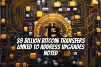 $8 Billion Bitcoin Transfers Linked to Address Upgrades Noted