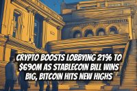 Crypto Boosts Lobbying 21% to $690M as Stablecoin Bill Wins Big, Bitcoin Hits New Highs