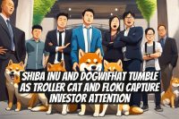 Shiba Inu and Dogwifhat Tumble as Troller Cat and Floki Capture Investor Attention