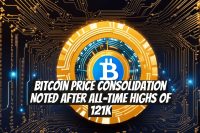 Bitcoin Price Consolidation Noted After All-Time Highs of 121K