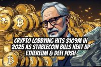 Crypto Lobbying Hits $109M in 2025 as Stablecoin Bills Heat Up Ethereum & DeFi Push