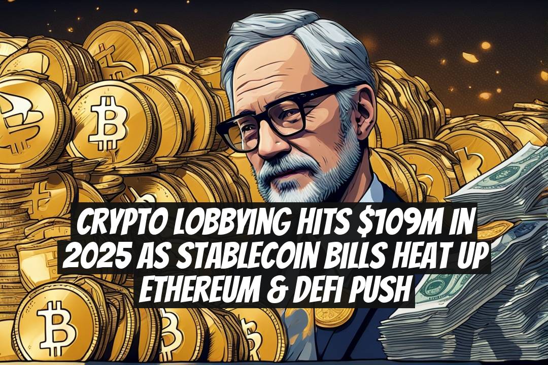 Crypto Lobbying Hits $109M in 2025 as Stablecoin Bills Heat Up Ethereum & DeFi Push