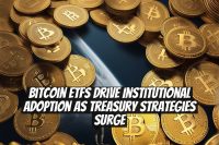 Bitcoin ETFs Drive Institutional Adoption as Treasury Strategies Surge