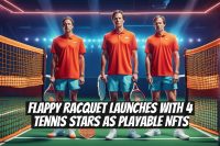 Flappy Racquet Launches with 4 Tennis Stars as Playable NFTs