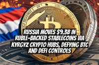 Russia Moves $9.3B in Ruble-Backed Stablecoins Via Kyrgyz Crypto Hubs, Defying BTC and DeFi Controls