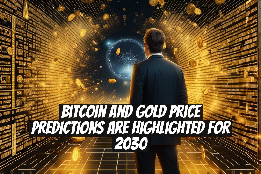 Bitcoin and gold price predictions are highlighted for 2030