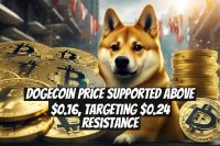 Dogecoin Price Supported Above $0.16, Targeting $0.24 Resistance