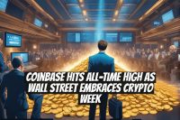 Coinbase Hits All-Time High as Wall Street Embraces Crypto Week