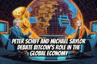 Peter Schiff and Michael Saylor Debate Bitcoin’s Role in the Global Economy