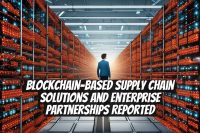 Blockchain-based supply chain solutions and enterprise partnerships reported