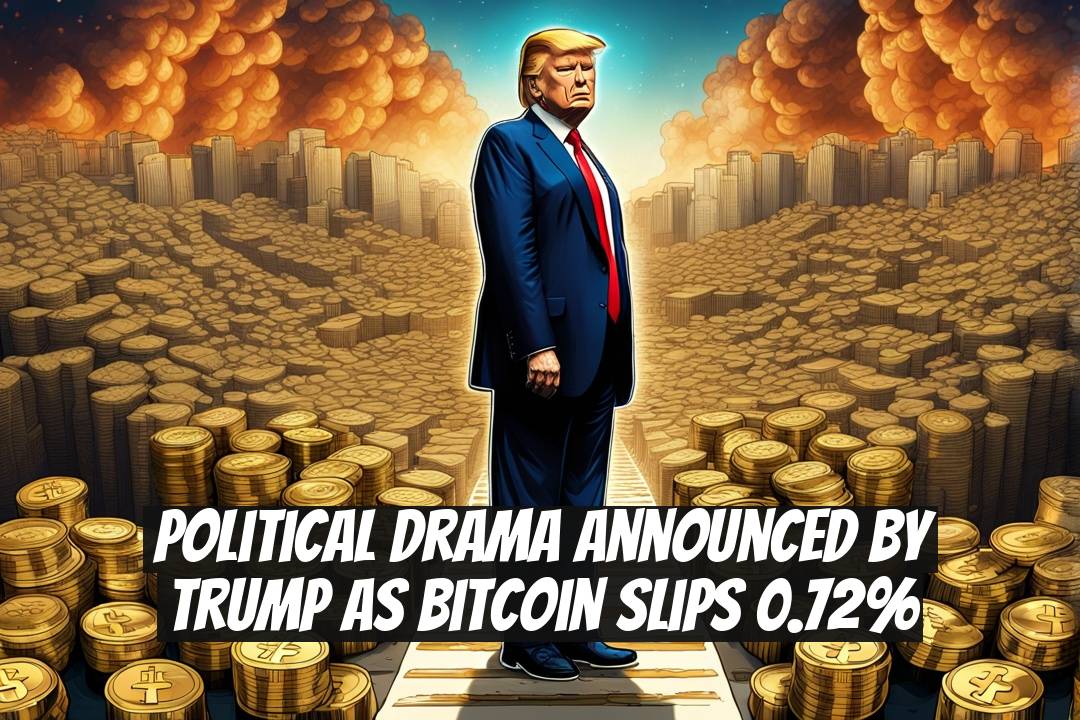 Political Drama Announced by Trump as Bitcoin Slips 0.72%