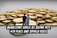 Memecoins Surge as $BONK Hits 4th Place and $PENGU Rises