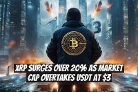 XRP Surges Over 20% as Market Cap Overtakes USDT at $3