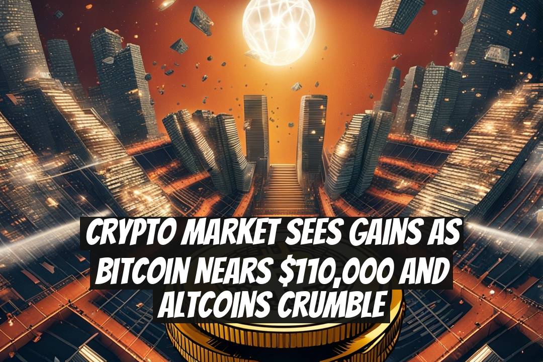 Crypto Market Sees Gains as Bitcoin Nears $110,000 and Altcoins Crumble