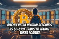 Bitcoin retail demand rebounds as $0–$10K transfer volume turns positive