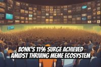 BONK's 11% Surge Achieved Amidst Thriving Meme Ecosystem