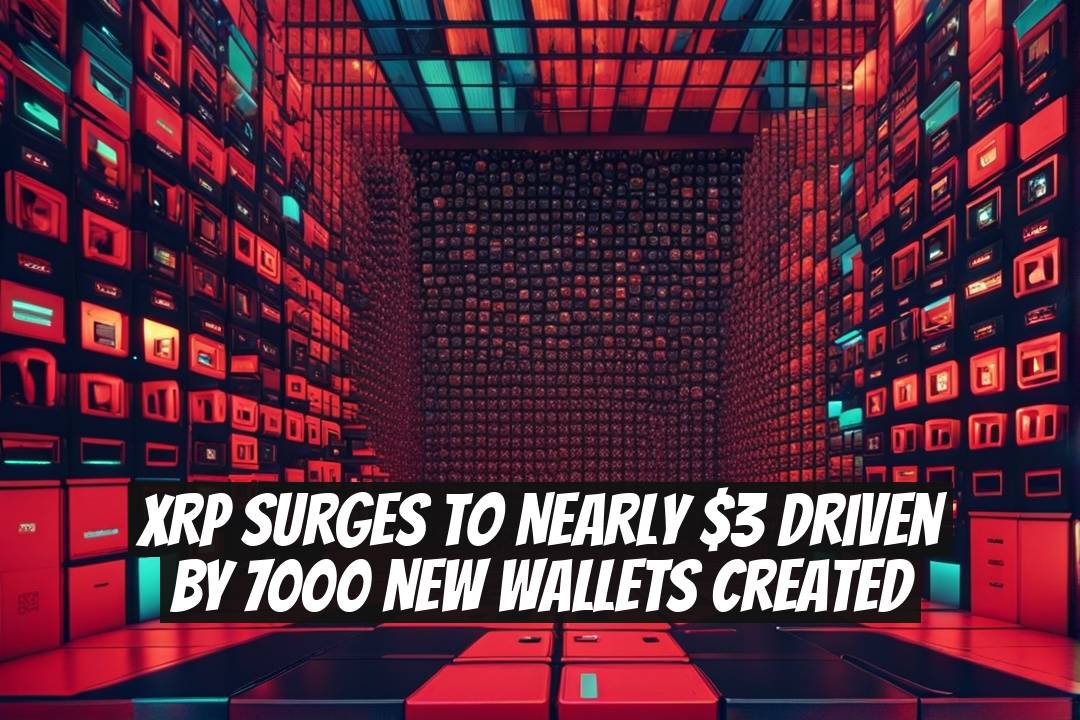 XRP Surges to Nearly $3 Driven by 7000 New Wallets Created