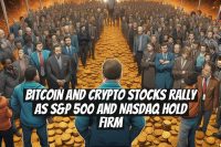 Bitcoin and Crypto Stocks Rally as S&P 500 and Nasdaq Hold Firm