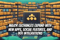 Major Exchanges Expand With New Apps, Social Features, and DeFi Integrations