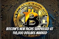 Bitcoin's New Highs Surpassed at 118,000 Dollars Marked