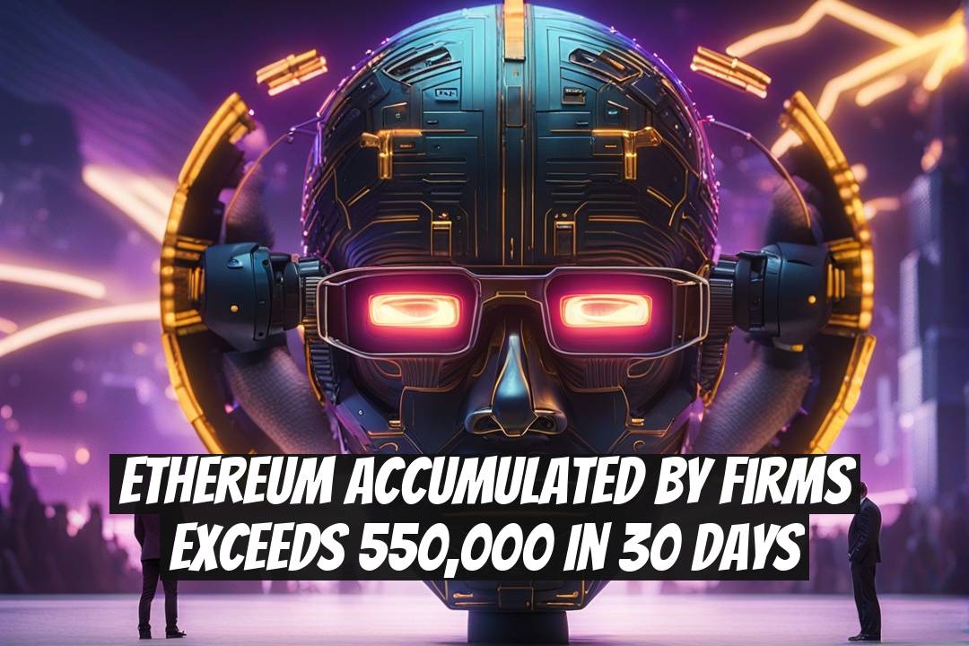 Ethereum Accumulated by Firms Exceeds 550,000 in 30 Days