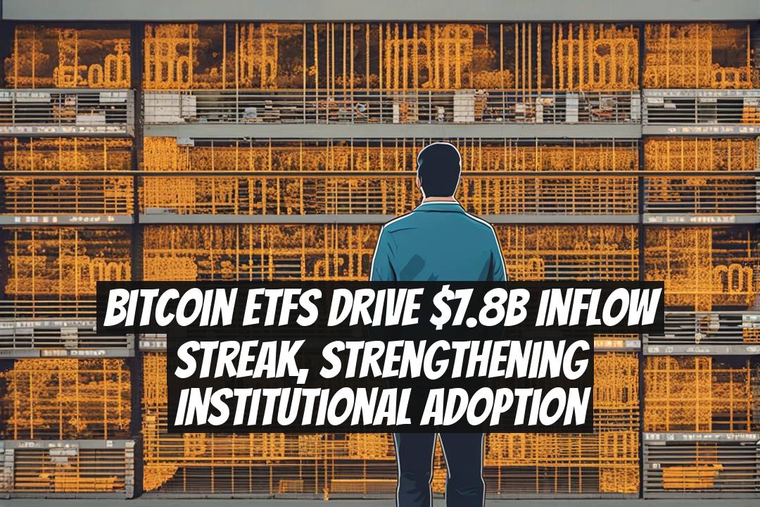 Bitcoin ETFs drive $7.8B inflow streak, strengthening institutional adoption