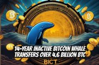 14-Year Inactive Bitcoin Whale Transfers Over 4.6 Billion BTC