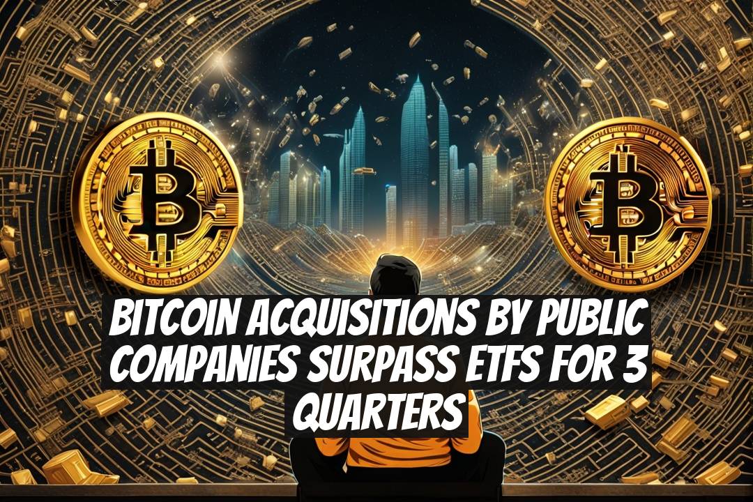 Bitcoin Acquisitions by Public Companies Surpass ETFs for 3 Quarters