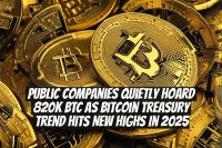 Public Companies Quietly Hoard 820K BTC as Bitcoin Treasury Trend Hits New Highs in 2025