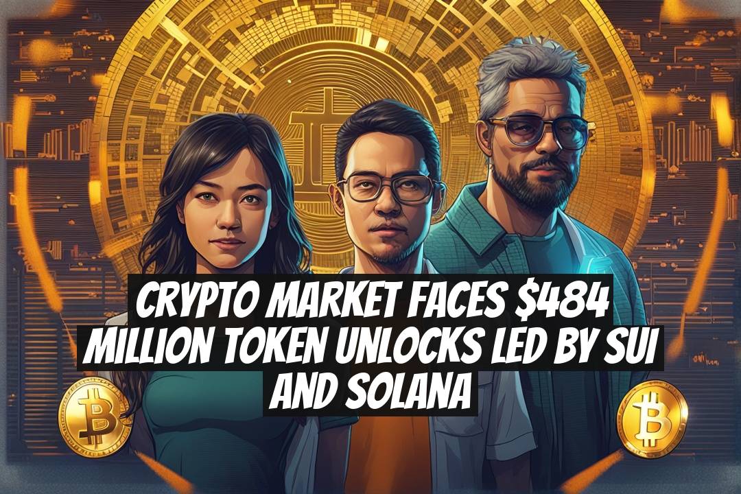 Crypto Market Faces $484 Million Token Unlocks Led by SUI and Solana