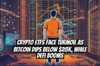 Crypto ETFs Face Turmoil as Bitcoin Dips Below $28K, While DeFi Booms