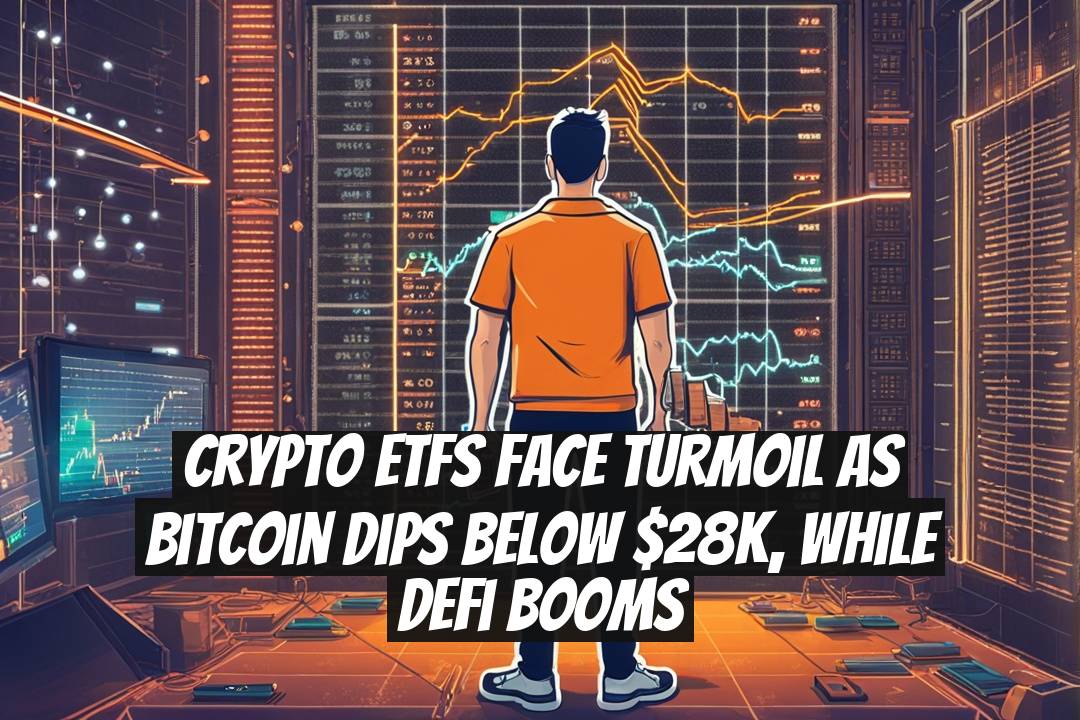 Crypto ETFs Face Turmoil as Bitcoin Dips Below $28K, While DeFi Booms