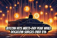 Bitcoin Hits Multi-Day Peak While Dogecoin Surges Over 5%
