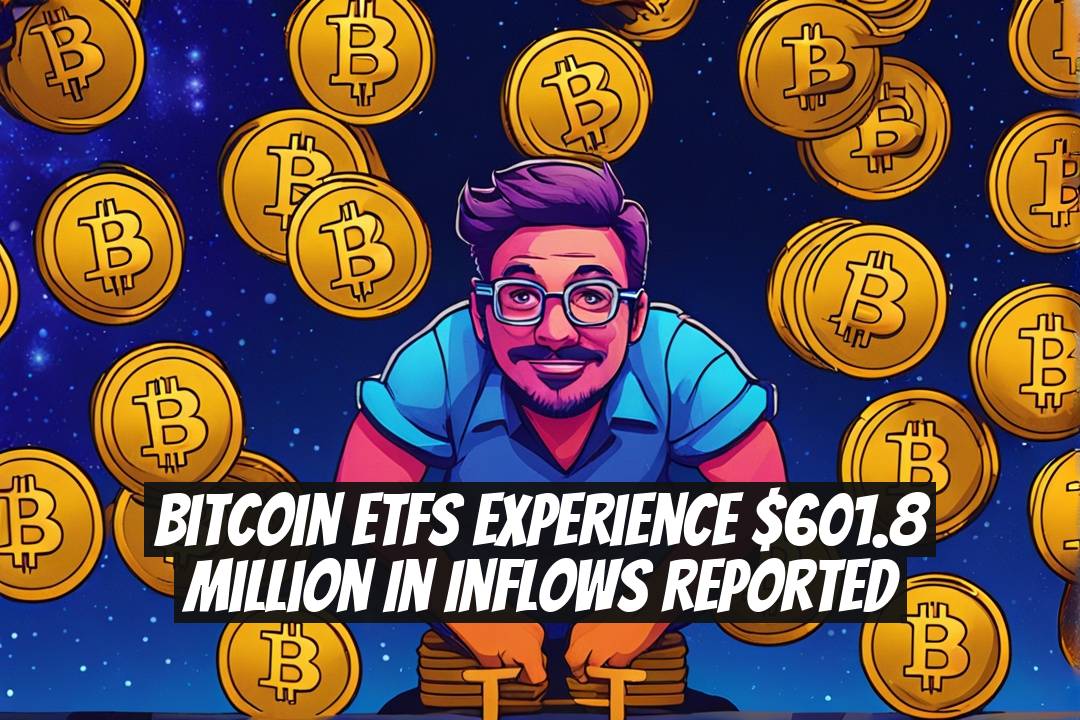 Bitcoin ETFs Experience $601.8 Million in Inflows Reported
