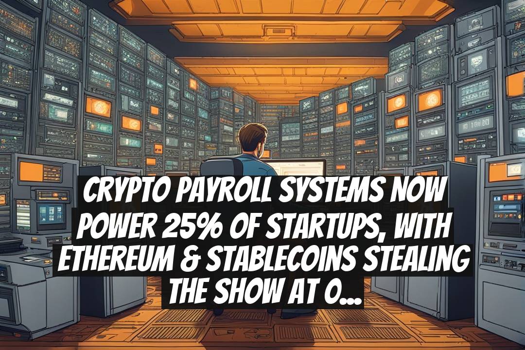 Crypto payroll systems now power 25% of startups, with Ethereum & stablecoins stealing the show at 0.0003 BTC fees