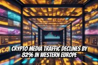 Crypto Media Traffic Declines by 82% in Western Europe