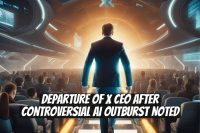 Departure of X CEO After Controversial AI Outburst Noted
