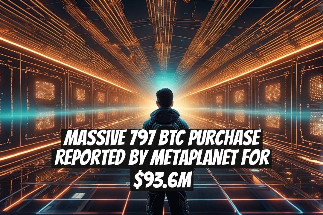 Massive 797 BTC Purchase Reported by Metaplanet for $93.6M