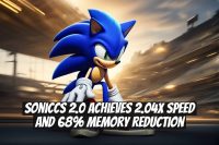 SonicCS 2.0 Achieves 2.04x Speed and 68% Memory Reduction