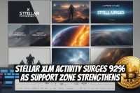 Stellar XLM Activity Surges 92% as Support Zone Strengthens