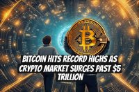 Bitcoin Hits Record Highs as Crypto Market Surges Past $5 Trillion