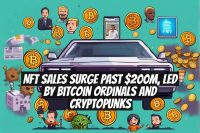 NFT Sales Surge Past $200M, Led by Bitcoin Ordinals and CryptoPunks