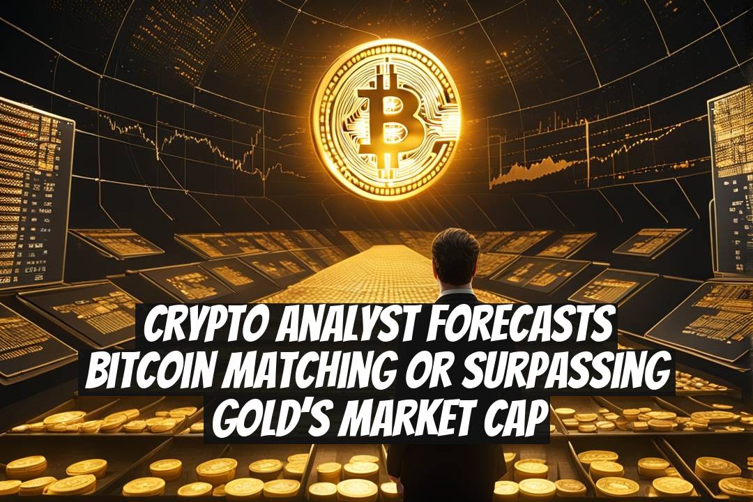 Crypto analyst forecasts Bitcoin matching or surpassing gold’s market cap