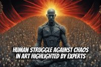 Human Struggle Against Chaos in Art Highlighted by Experts